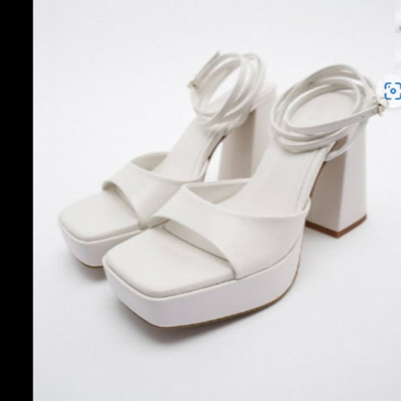 Zara Shoes - CHUNKY HIGH HEELED PLATFORM SANDALS